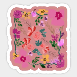 flowers frame Sticker